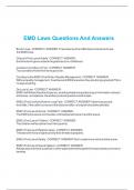 EMD Laws Questions And Answers 