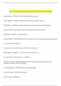 PA Core Review Questions with Complete Solutions