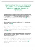 WILKES NSG 526 EXAM 3 &vert; 150 COMPLETE QUESTIONS AND CORRECT DETAILED ANSWERS &vert; ALREADY GRADED A&plus; &vert; NEWEST 2025