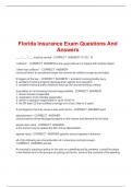 Packaging deal for 220 EXAM - FLORIDA STATUTES Questions And Answers