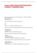 Inside LVMH EXAM QUESTIONS WITH CORRECT ANSWERS 2025Inside LVMH EXAM QUESTIONS WITH CORRECT ANSWERS 2025Inside LVMH EXAM QUESTIONS WITH CORRECT ANSWERS 2025