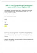 SPE 526 Mod&colon; 5 Comp Check I Questions and Answers 100&percnt; Correct &vert; Updated 2025