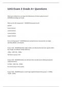 UAS Exam 2 Grade A&plus; Questions