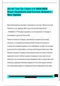AU 60 Test Qs Chpts 5-8 2024&sol;2025  Exam Questions and Correct Answers &vert;  New Update 