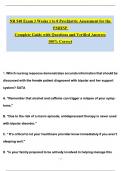 NR548 &sol; NR 548 Exam 3 Weeks 1 to 8Psychiatric Assessment for the PMHNP Complete Guide with Questions and Verified Answers&vert; 100&percnt; Correct- Chamberlain&period;