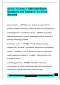 AU 60 - Chapter 1 2024&sol;2025 Exam  Questions and Answers &vert; A&plus; Score  Assured 