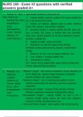 NURS 108 - Exam &num;2 questions with verified answers graded A&plus;