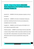 AU 60 - Chpt 3 Key Items 2024&sol;2025  Exam Questions and Verified Answers &vert;  Already Graded A&plus;
