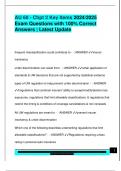 AU 60 - Chpt 2 Key Items 2024&sol;2025  Exam Questions with 100&percnt; Correct  Answers &vert; Latest Update