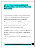AU 60 - Chpt 1 Key Items 2024&sol;2025  Exam Questions and Correct Answers &vert;  New Update