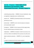 AU 60 - Chapter 7 2024&sol;2025 Exam  Questions and Answers 100&percnt;  Guaranteed Success &vert; Already Rated A&plus;