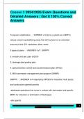 Cesswi 2 2024&sol;2025 Exam Questions and  Detailed Answers &vert; Get it 100&percnt; Correct  Answers 