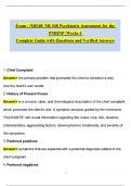 Exam &colon; NR548&sol; NR 548 &lpar;NEW Update 2025 &sol; 2026&rpar; Psychiatric Assessment for the PMHNP &vert;Weeks 4 &vert; Complete Guide with Questions and Verified Answers&vert; 100&percnt; Correct- Chamberlain&period; NR548 Exam 1-10 study guide Chamberlain 2025&period; NR 548 Week 1-8 complete course mate