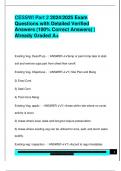 CESSWI Part 2 2024&sol;2025 Exam  Questions with Detailed Verified  Answers &lpar;100&percnt; Correct Answers&rpar; &vert;  Already Graded A&plus;