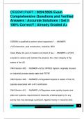 CESSWI EXAM PACKAGE DEAL QUESTIONS AND VERIFIED DETAILED ANSWERS &vert; 100&percnt; GUARANTEED PASS &vert; ALREADY GRADED A&plus;