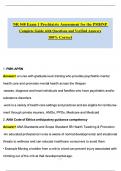 NR548 &sol; NR 548 Exam 1 Psychiatric Assessment for the PMHNP Complete Guide with Questions and Verified Answers&vert; 100&percnt; Correct- Chamberlain