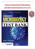 Test Bank for Alcamos Fundamentals of Microbiology 12th Edition by Pommerville Verified Chapters 1 - 27&comma; Complete Newest Version