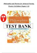Test Bank For Philosophies and Theories for Advanced Nursing Practice 3rd Edition Chapter 1-24