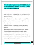 ICF Core Competencies 2024&sol;2025 Exam  Questions and Detailed Answers &vert; Get it  100&percnt; Correct Answers