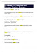CDR Exam Prep Questions and Complete Solutions Graded A&plus;