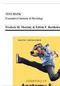 Test bank for Essentials of Anatomy & Physiology 8th Edition By Martini All Chapters 1-20