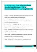 EFDA EXAM PACKAGE DEAL QUESTIONS AND VERIFIED DETAILED ANSWERS &vert; 100&percnt; GUARANTEED PASS &vert; ALREADY GRADED A&plus;