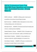 RHFAC Professional Exam Prep  2024&sol;2025 Exam Questions and Answers  100&percnt; Guaranteed Success &vert; Already  Rated A&plus; 