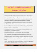 SPC 1017 Exam 1 Questions and Answers 100&percnt; Pass