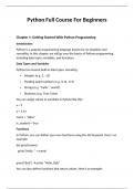 Summary -  Programming for python language&period;&period;