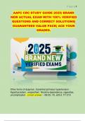 AAPC CRC STUDY GUIDE 2025&vert; BRAND  NEW ACTUAL EXAM WITH 100&percnt; VERIFIED  QUESTIONS AND CORRECT SOLUTIONS&vert;  GUARANTEED VALUE PACK&vert; ACE YOUR  GRADES&period;