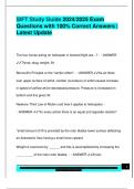 SIFT Study Guide 2024&sol;2025 Exam  Questions with 100&percnt; Correct Answers &vert;  Latest Update