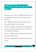 SIFT Study Guide 2024&sol;2025 Exam  Questions Marking Scheme New Update  &vert; A&plus; Rated