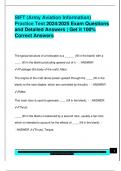 SIFT &lpar;Army Aviation Information&rpar;  Practice Test 2024&sol;2025 Exam Questions  and Detailed Answers &vert; Get it 100&percnt;  Correct Answers