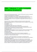 GBA 1 Module 11 with Complete Solutions Graded A&plus;
