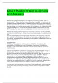 GBA 1 Module 9 Test Questions and Answers 