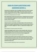 D659 PA EXAM QUESTIONS AND  ANSWERS RATED A&period;