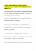 CON 237&vert;QUESTIONS WITH 100&percnt; CORRECT ANSWERS &vert; 2025 VERSION &vert; PROFESSOR VERIFIED &vert; GRADED A&plus;