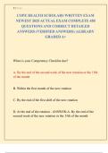 COPE HEALTH SCHOLARS WRITTEN EXAM  NEWEST 2025 ACTUAL EXAM COMPLETE 450  QUESTIONS AND CORRECT DETAILED  ANSWERS &lpar;VERIFIED ANSWERS&rpar; &vert;ALREADY  GRADED A&plus;