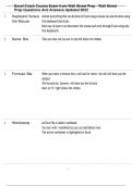 Excel Crash Course Exam from Wall Street Prep - Wall Street Prep Questions And Answers Updated 2022