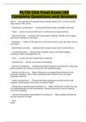 PLTW CEA Final Exam &vert;80 Complete Questions and Answers