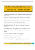 NC Safe Plates cumulative set Exam Questions and Answers 100&percnt; Pass