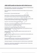 ABQUARP Exam Review Questions with Verified Answers&period;