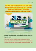 ATI TEAS CARDIOVASCULAR SYSTEM TEST 2025&vert;  BRAND NEW ACTUAL EXAM WITH 100&percnt; VERIFIED  QUESTIONS AND CORRECT SOLUTIONS&vert;  GUARANTEED VALUE PACK&vert; ACE YOUR GRADES&period; 