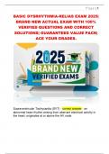 BASIC DYSRHYTHMIA-RELIAS EXAM 2025&vert;  BRAND NEW ACTUAL EXAM WITH 100&percnt;  VERIFIED QUESTIONS AND CORRECT  SOLUTIONS&vert; GUARANTEED VALUE PACK&vert;  ACE YOUR GRADES&period; 