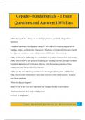 Copado - Fundamentals &ndash; 1 Exam Questions and Answers 100&percnt; Pass