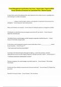 Crowd Management Certification Final Exam &sol; Study Guide &sol; Expert Verified Actual Questions & Answers for Guaranteed Pass &sol; Newest Update&period;