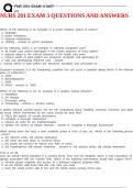 NURS 201 EXAM 3 QUESTIONS AND ANSWERS