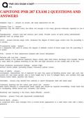 CAPSTONE PNR 207 EXAM 2 QUESTIONS AND ANSWERS