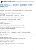 PNR 206 EXAM 2 REVIEW QUESTIONS AND ANSWERS