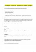 CA Adjusters license Exam Questions And Answers 2025&sol;2026